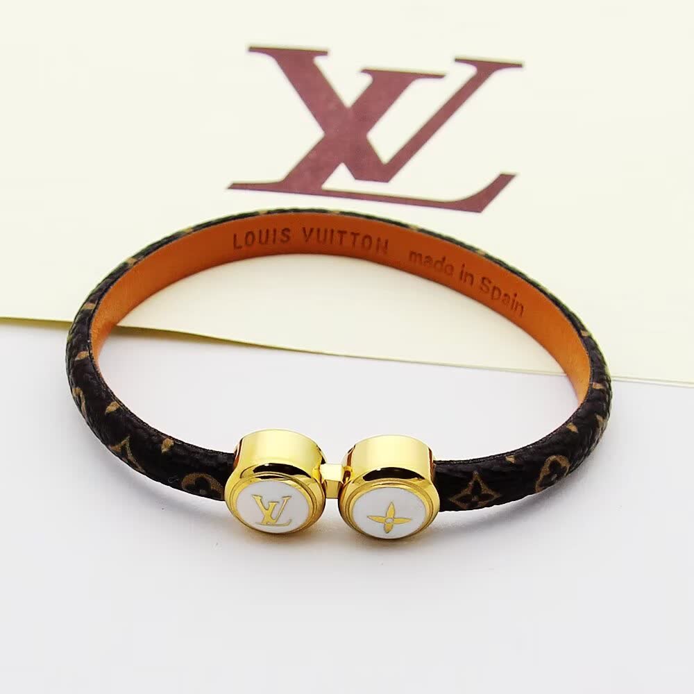 Louis Vuitton Monogram Leather Bracelet